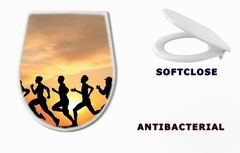 WC sedtko 41044614 - Marathon, black silhouettes of runners on the sunset